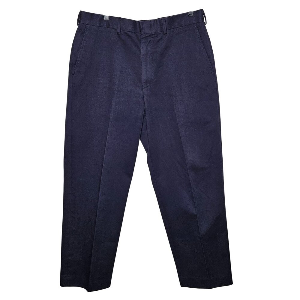 Lands End Traditional Fit Mens Navy‎ Dress Pants Size 33 Work Interview Casual